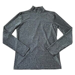 3/$20 ❤️ Maka Los Angeles Black Lurex Metallic Top US S